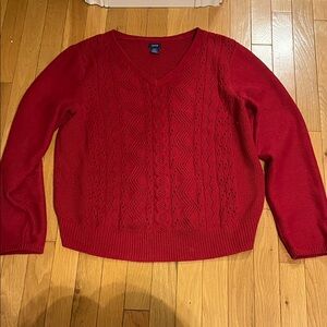 Izod red sweater